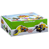 Конструктор 2в1 в яйце, серия Micro Мир, D/B 12  шт.,26х9х19,   Г85767