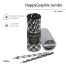 КАРАНДАШ ЧЕРНОГРАФИТОВЫЙ "HappyGraphix Jumbo. Монохром. Зигзаг" 4В,