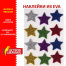 Наклейки из EVA "Звезды", 12 шт., блестящие, ассорти, ОСТРОВ СОКРОВИЩ,