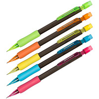 Карандаш механический OfficeSpace, 0,7мм, грип, с ластиком, ассорти XP820C_3620