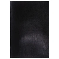 Тетрадь бумвинил А4, 96 л., скоба, офсет №1, клетка, ЧЕРНАЯ, "Metallic", HATBER, 093028, 96Т4бвВ3