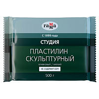 Пластилин скульптурный "Лицей", оливковый, мягкий, 500гр: 280Е050004 штр.: 4600395016417