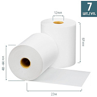 Ролики для касс 57х30х12 (23м)  из т/б 7шт/уп., 27 уп/кор   (858922)