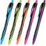 Ручка шариковая автоматическая BRAUBERG ULTRA COLOR NEON, soft-touch, СИНЯЯ,