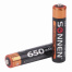 Батарейки аккумуляторные Ni-Mh мизинчиковые КОМПЛЕКТ 2 шт., AAA (HR03) 650 mAh,