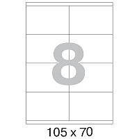 Этикетки самоклеящиеся Office Label 105х70 мм/8 шт. на листе А4  100 листов