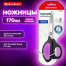 Ножницы BRAUBERG "BOMB", 170 мм, графитовый цвет, 2-сторонняя заточка,