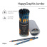 КАРАНДАШ ЧЕРНОГРАФИТОВЫЙ "HappyGraphix Jumbo. Волшебный лис" 4В, 3.5