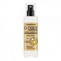 Compliment Q-FIBER Экспресс-кондиционер Восстановление волос KERATIN COMPLEX 200мл/24шт арт.875207