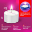 Свечи чайные Maxi Life, до 8 часов горения, вес 21 г, КОМПЛЕКТ 10шт., в гильзе,