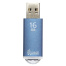 Флеш-диск 16 GB, SMARTBUY V-Cut, USB 2.0, металлический корпус, синий,