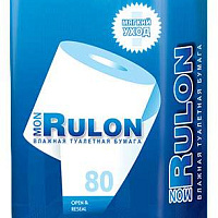Бумага туалетная влажная Mon Rulon №80 с пластиковым клапаном