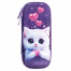 Пенал ЮНЛАНДИЯ, 1 отделение, 1 откидная планка, карман, EVA покрытие soft touch,