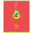 Тетрадь предметная "AVOCADO" 48 л., глянцевый лак, ХИМИЯ, клетка,