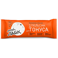 Батончик мюсли Леовит Апельсин для тонуса, (30б/25г)