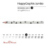 КАРАНДАШ ЧЕРНОГРАФИТОВЫЙ "HappyGraphix Jumbo. Монохром. Сердечки" 4В,