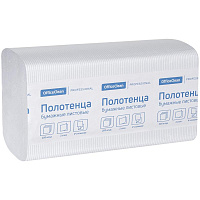 Полотенца бумажные лист. OfficeClean "Professional"(V-сл), 2-х слойн., 200л/пач, 21*21,6, тисн,белые: 244818/С штр.: 4680211128722