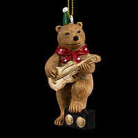 Украшение ErichKrause Decor® Мишка музыкант 9.5см