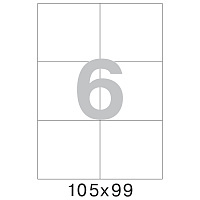 Этикетки самоклеящиеся Office Label 105х99 мм/6 шт.на лис. А4 50 листов