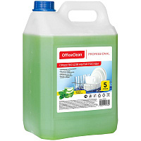 Средство для мытья посуды OfficeClean "Professional. Алоэ и зеленый чай", канистра, 5л: 246164/А штр.: 4680211131364