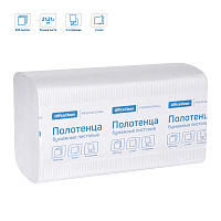 Полотенца бумажные лист. OfficeClean "Professional"(V-сл), 2-х слойн., 200л/пач, 21*21,6, тисн,белые: 244818/С штр.: 4680211128722