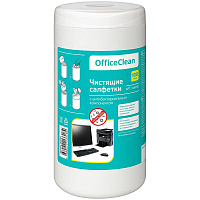 Туба с чист. салфетками OfficeClean универсальные, антибактериальные, 100шт. 249230