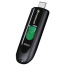 Флеш-диск 128GB TRANSCEND JetFlash 790C, разъем USB Type-С, черный/зеленый,