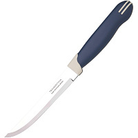 Нож для стейка гладкий Multicolor 12,5 см, синий, 2 штуки в упаковке