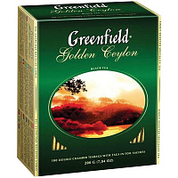 Чай Greenfield Golden Ceylon, черный листовой, 100гр: 0351-14 штр.:  4605246003516
