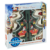 Новогодний набор BONDIBON. Деревянная ёлочка 3D с игрушками, высота 16.5см.