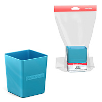 Подставка настольная пластиковая Erich Krause® Base, Ice Metallic, голубой