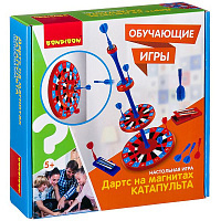 Обучающие игры Bondibon Настольная игра Дартс на магнитах «КАТАПУЛЬТА», BOX. 25x7x25 см  ВВ2412