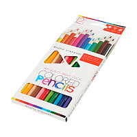 КАРАНДАШИ ЦВЕТНЫЕ "BRIGHT COLORS" 12 ЦВ.