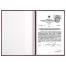 Папка адресная бумвинил без надписи, формат А4, бордовая, индивидуальная