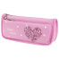 Пенал-косметичка ЮНЛАНДИЯ, 2 отделения, полиэстер, "Heart", розовый,