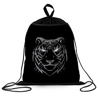 Мешок для обуви BRAUBERG, с петлёй, карман на молнии, 47х37 см, "Tiger", 271610
