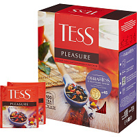 Чай черный TESS Плэжа с шиповником и яблоком 100 пак/уп
