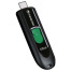 Флеш-диск 128GB TRANSCEND JetFlash 790C, разъем USB Type-С, черный/зеленый,