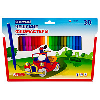 Фломастеры "Пингвины", 30цв., блистер, европодвес: 7790/30 штр.:  8595013616253
