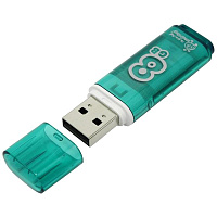 Память Smart Buy USB Flash 8GB Glossy зеленый: SB8GBGS-G
