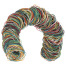 Резинки банковские универсальные диаметром 60 мм, BRAUBERG 500 г, цветные,