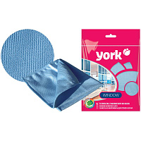 Салфетка для стекол,"YORK", микрофибра, 38*30см: 26150 штр.:  5903355028543