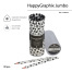 КАРАНДАШ ЧЕРНОГРАФИТОВЫЙ "HappyGraphix Jumbo. Black polka dots" 4В,