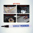 Маркер-краска лаковый (paint marker) MUNHWA "Slim", 2 мм, ЧЕРНЫЙ,