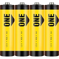 Батарейка Smartbuy AA солевая ONE R6/4S (60/600) (SOBZ-2A04S-Eco) 4 штуки в упаковке
