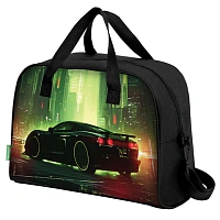 Сумка для занятий BRAUBERG KIDS с ручками, с плечевым ремнем, подкладка, 35x25x15 см, "Зеленый город", 274630