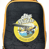Рюкзак Schoolformat ERGONOMIC 2А4 SKY RIDER 17 л серый 38х28х16 см жестк. каркас 2 отд. молния для мальчиков