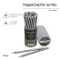 КАРАНДАШ ЧЕРНОГРАФИТОВЫЙ "HappyGraphix Jumbo. Монохром. Клетка" 4В,