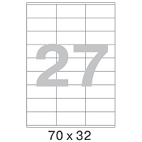 Этикетки самоклеящиеся Office Label 70x32 мм, 27   шт. на лист.А4 100 л