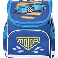 Рюкзак Schoolformat BASIC SUPER CAR 17 л синий 38х28х16 см жестк. каркас 1 отд. молния для мальчиков